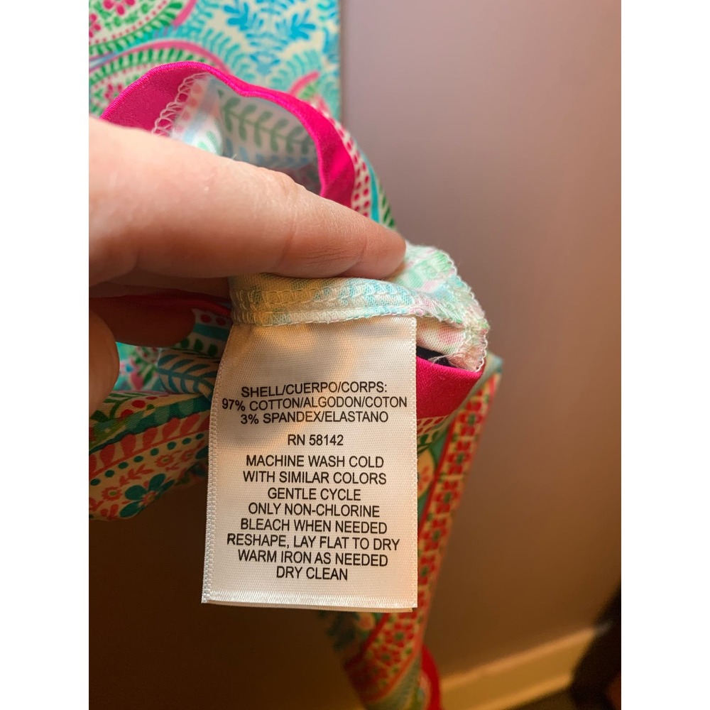 NWoT London Times‎ paisley colorful cotton shift dress girlcore barbiecore US 8 - Picture 5 of 5
